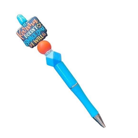 ￼karma don’t‎ I will Beaded pen - Picture 1 of 2